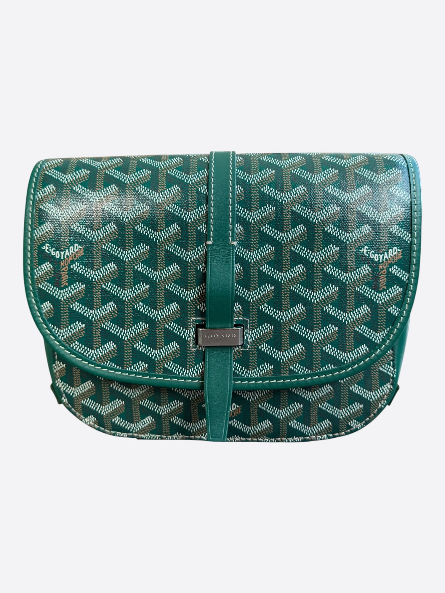Goyard Green Belvedere MM Messenger Bag