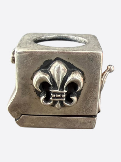 Chrome Hearts Silver Fleur Cue Chalk Holder