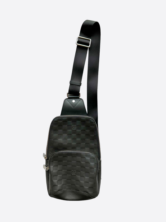 Louis Vuitton Black Damier Infini Avenue Sling