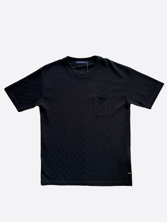 Louis Vuitton Black Half Damier Pocket T-Shirt