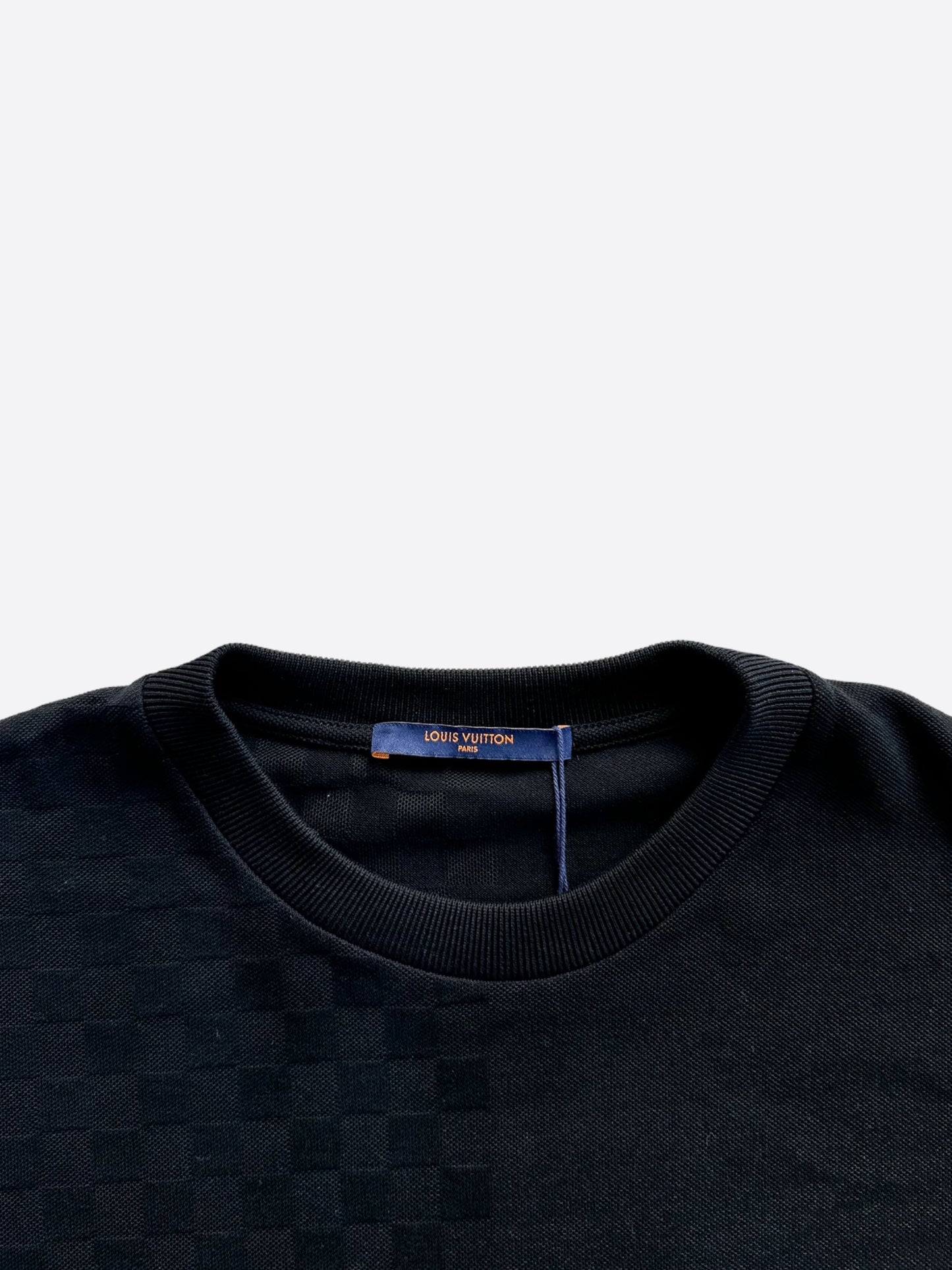 Louis Vuitton Black Half Damier Pocket T-Shirt