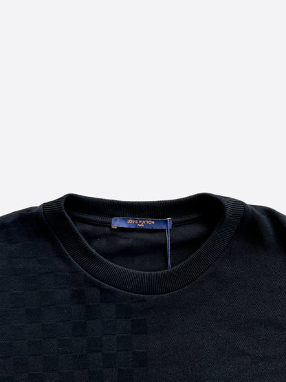 Louis Vuitton Black Half Damier Pocket T-Shirt