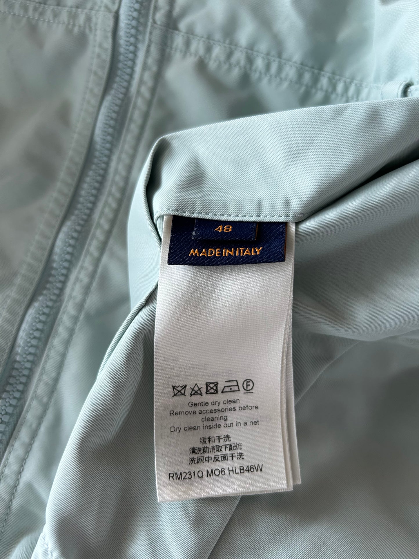 Louis Vuitton Ice Blue Monogram Reversible Windbreaker