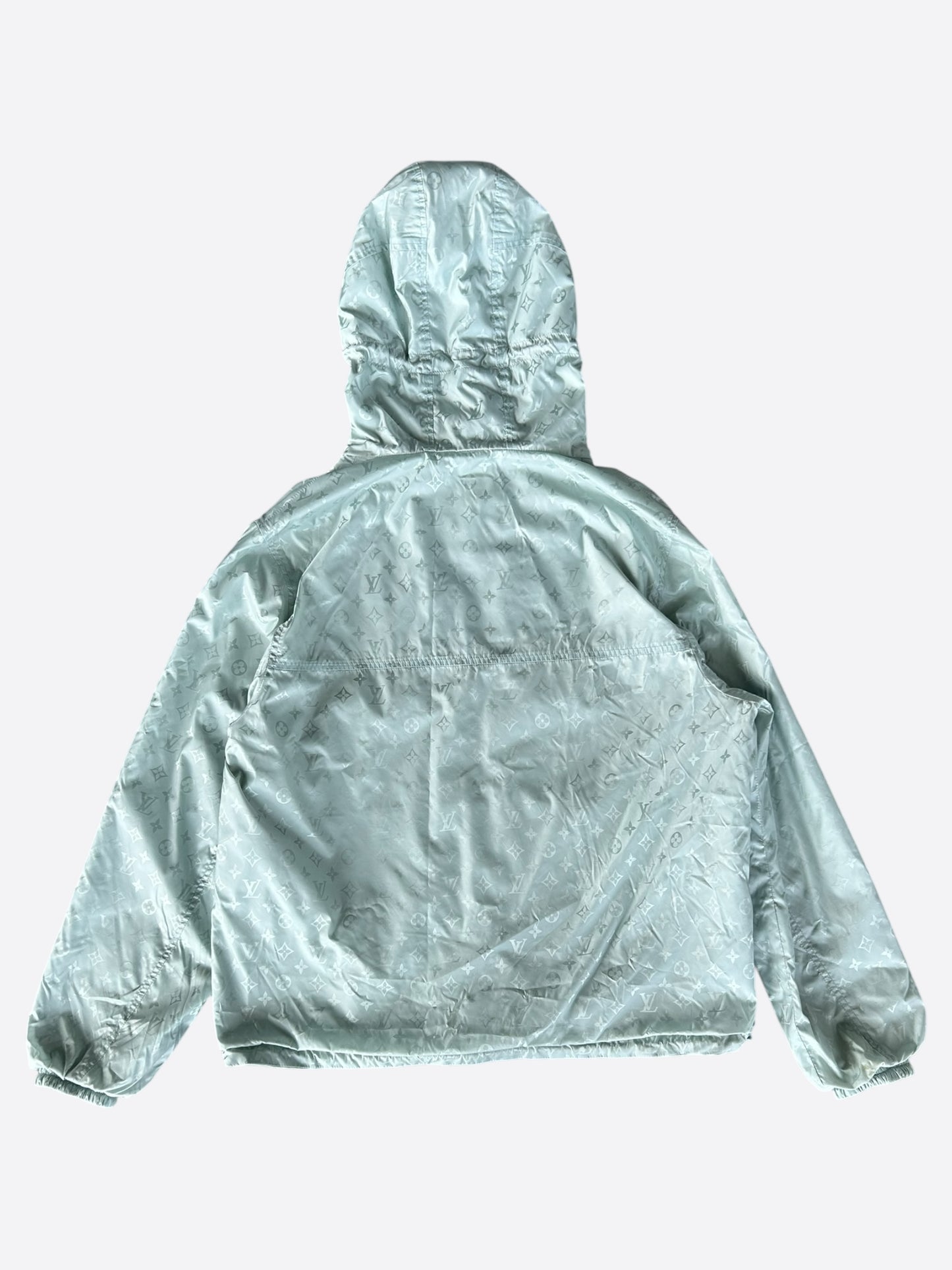 Louis Vuitton Ice Blue Monogram Reversible Windbreaker
