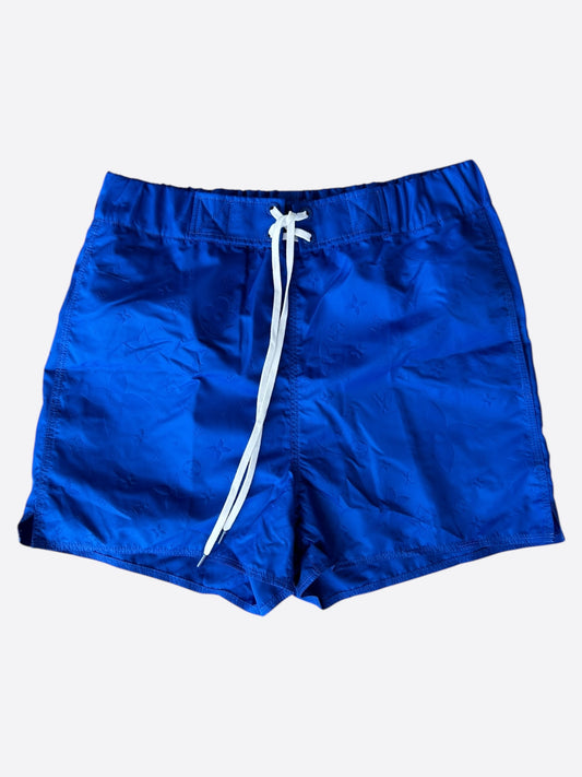 Louis Vuitton Blue Monogram Swim Shorts