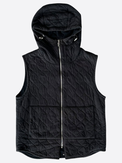 Chrome Hearts Black Hooded Vest