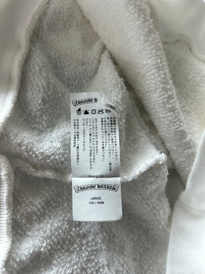 Chrome Hearts White Cross Jacquard Embroidered Hoodie