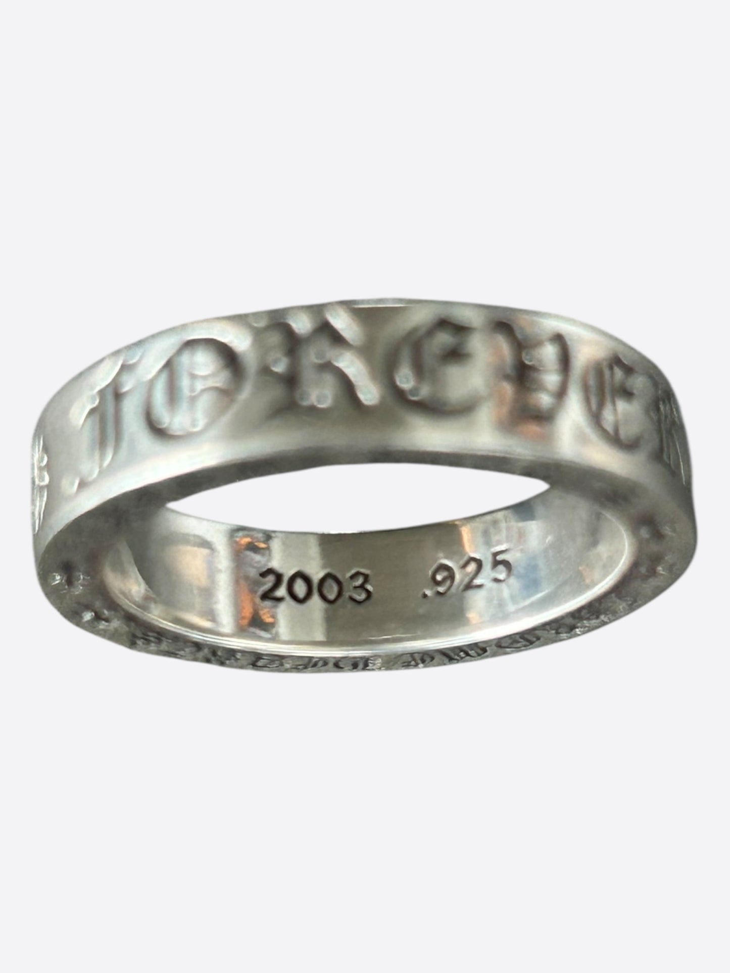 Chrome Hearts Silver Forever Ring