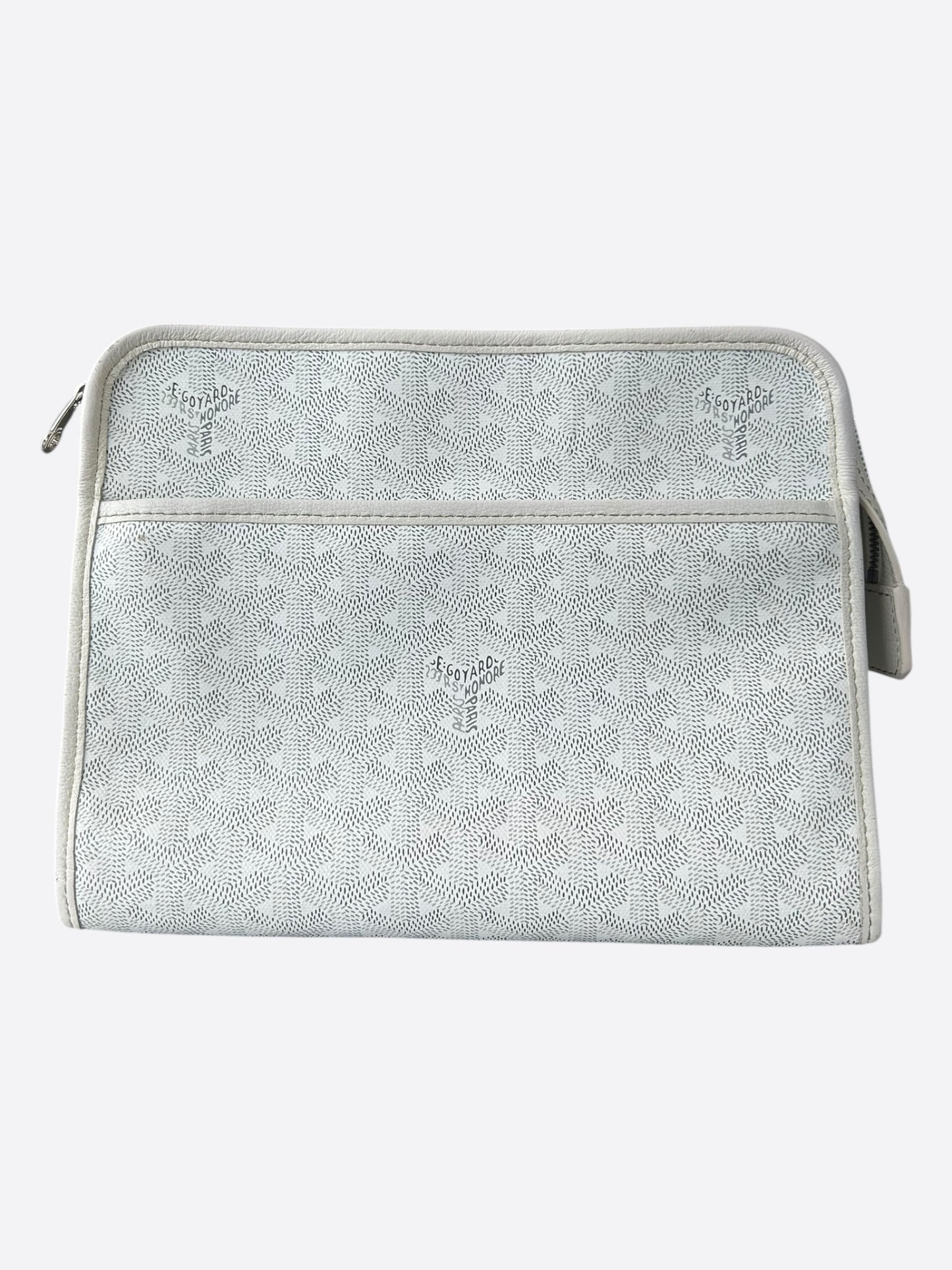 Goyard White Jouvence MM Toiletry Bag