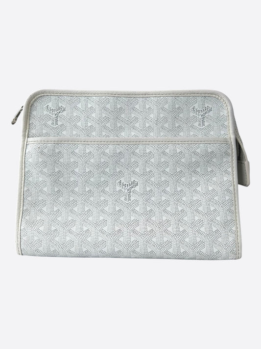 Goyard White Jouvence MM Toiletry Bag