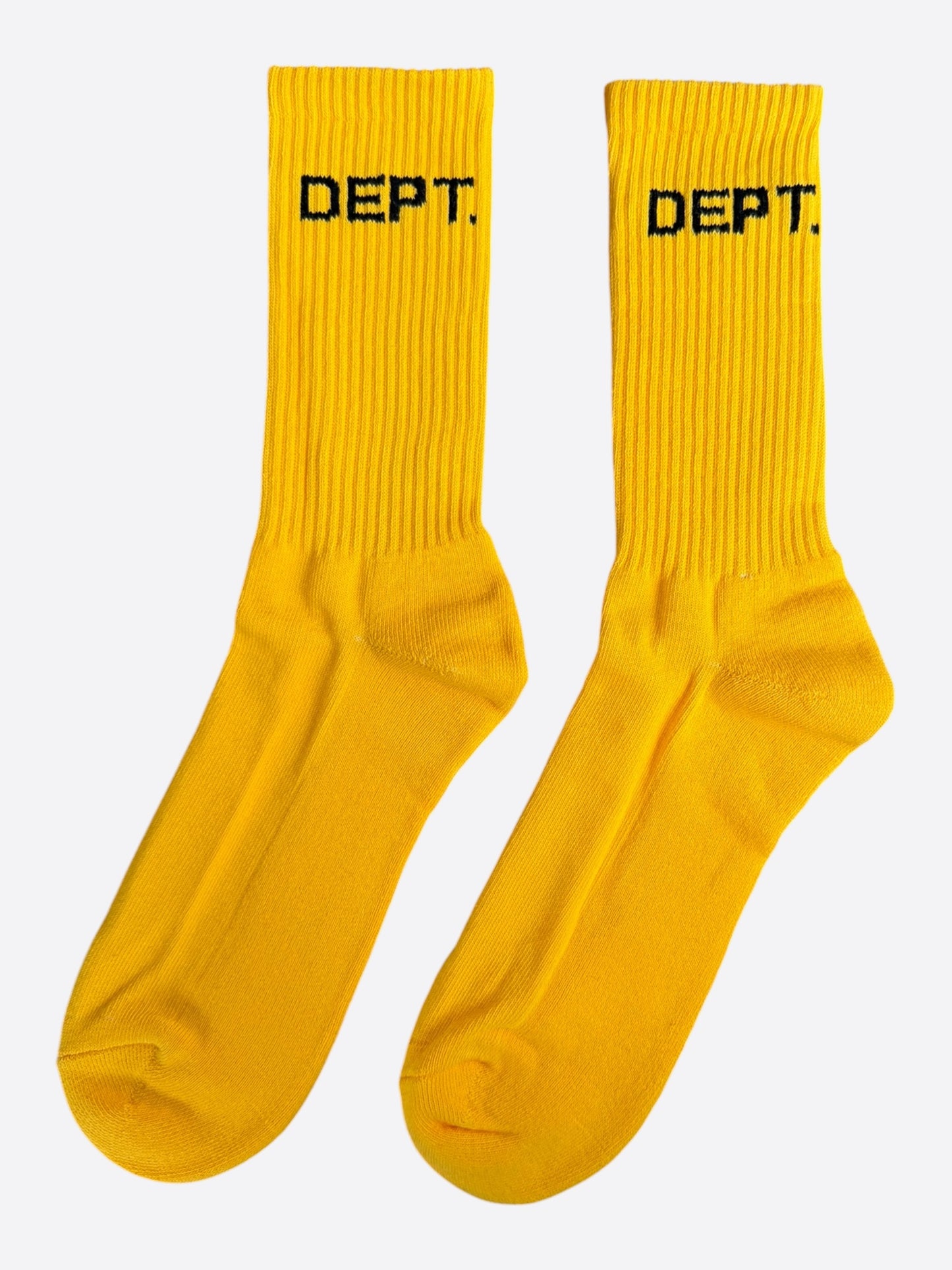 Gallery Dept Yellow & Black Dept Logo Socks