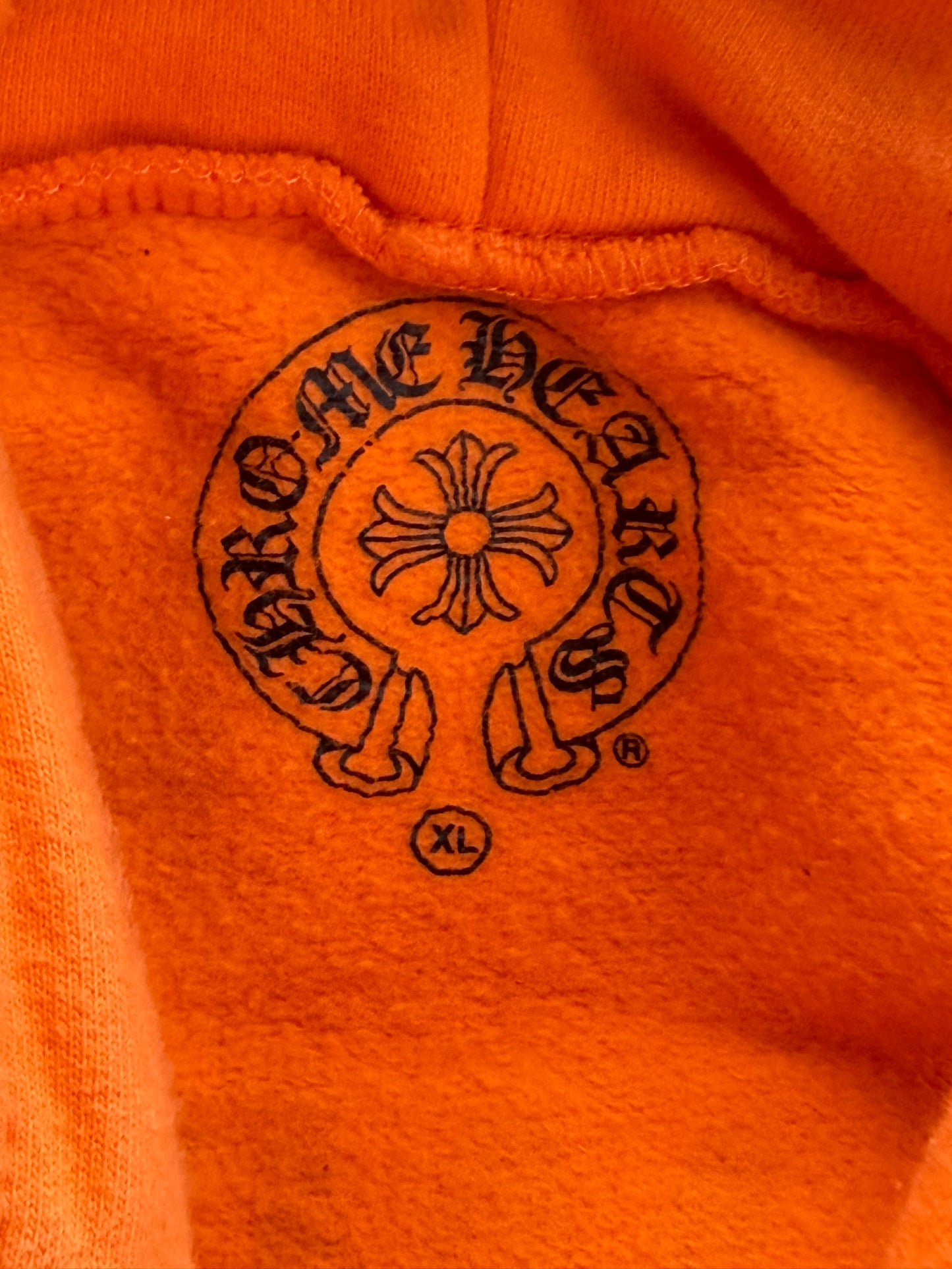Chrome Hearts Off-White Orange & Black Hoodie
