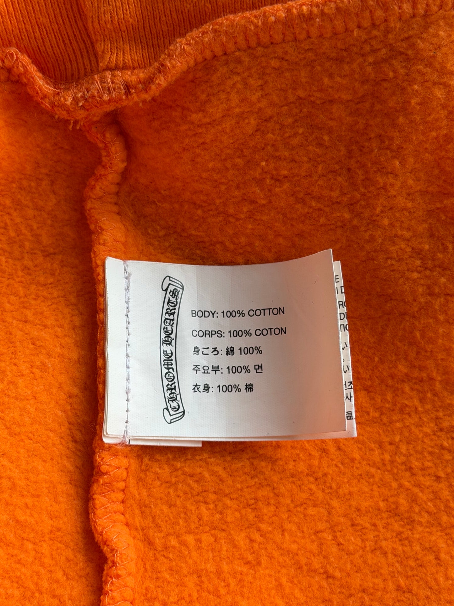 Chrome Hearts Off-White Orange & Black Hoodie