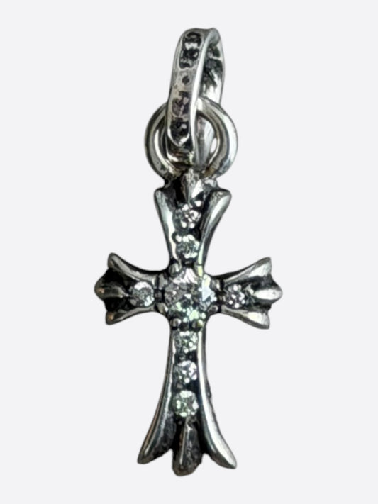 Chrome Hearts Silver & Diamond Baby Fat Pendant