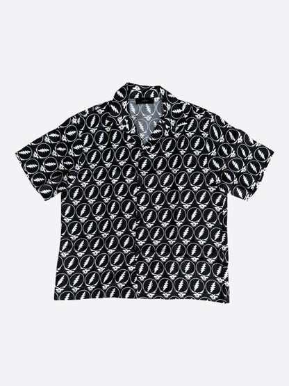 Amiri Black & White Grateful Dead Graphic Button Up Shirt