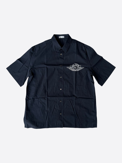 Dior Jordan Navy & White Air Dior Button Up Shirt