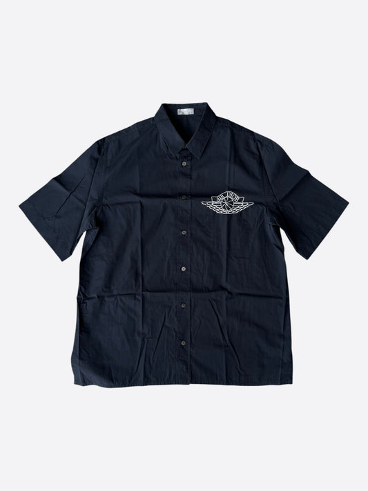 Dior Jordan Navy & White Air Dior Button Up Shirt