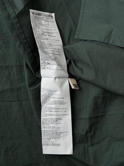 Marni Green & Navy Embroidered Logo Button Up Shirt