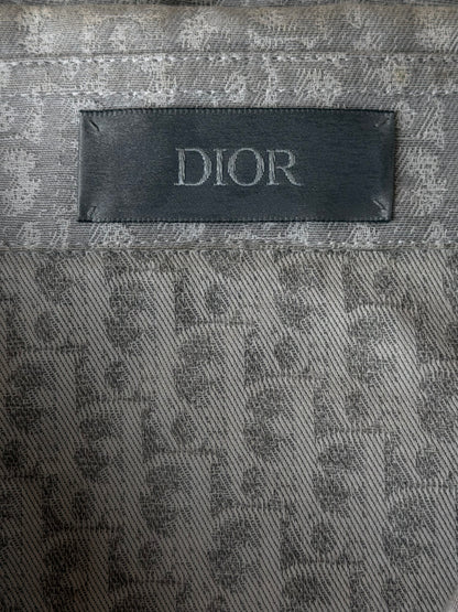 Dior Grey Oblique Button Up Shirt