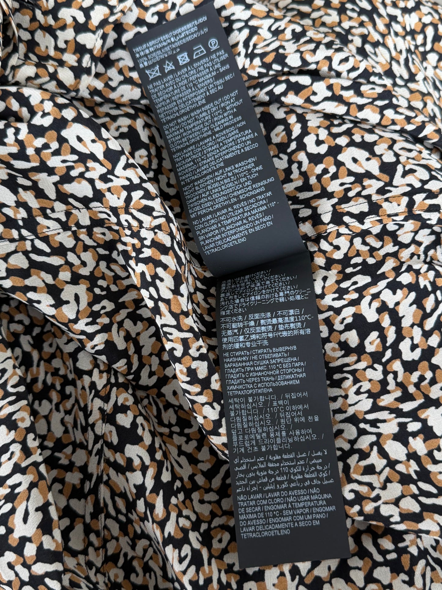 Saint Laurent Leopard Silk Button Up Shirt