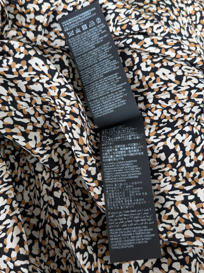Saint Laurent Leopard Silk Button Up Shirt
