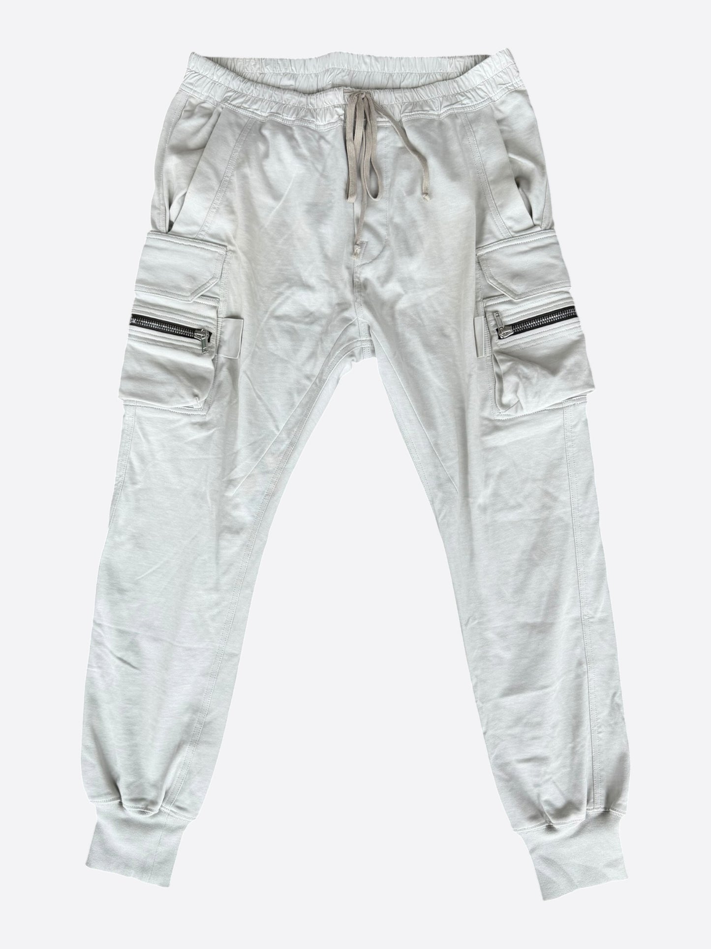 Rick Owens Beige Bauhaus Cargo Pants
