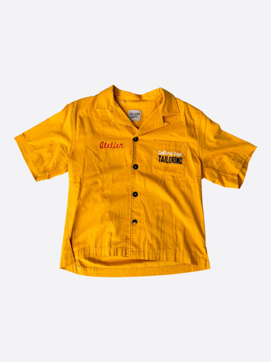 Gallery Dept Yellow Atelier Parker Short Sleeve Button Up Shirt