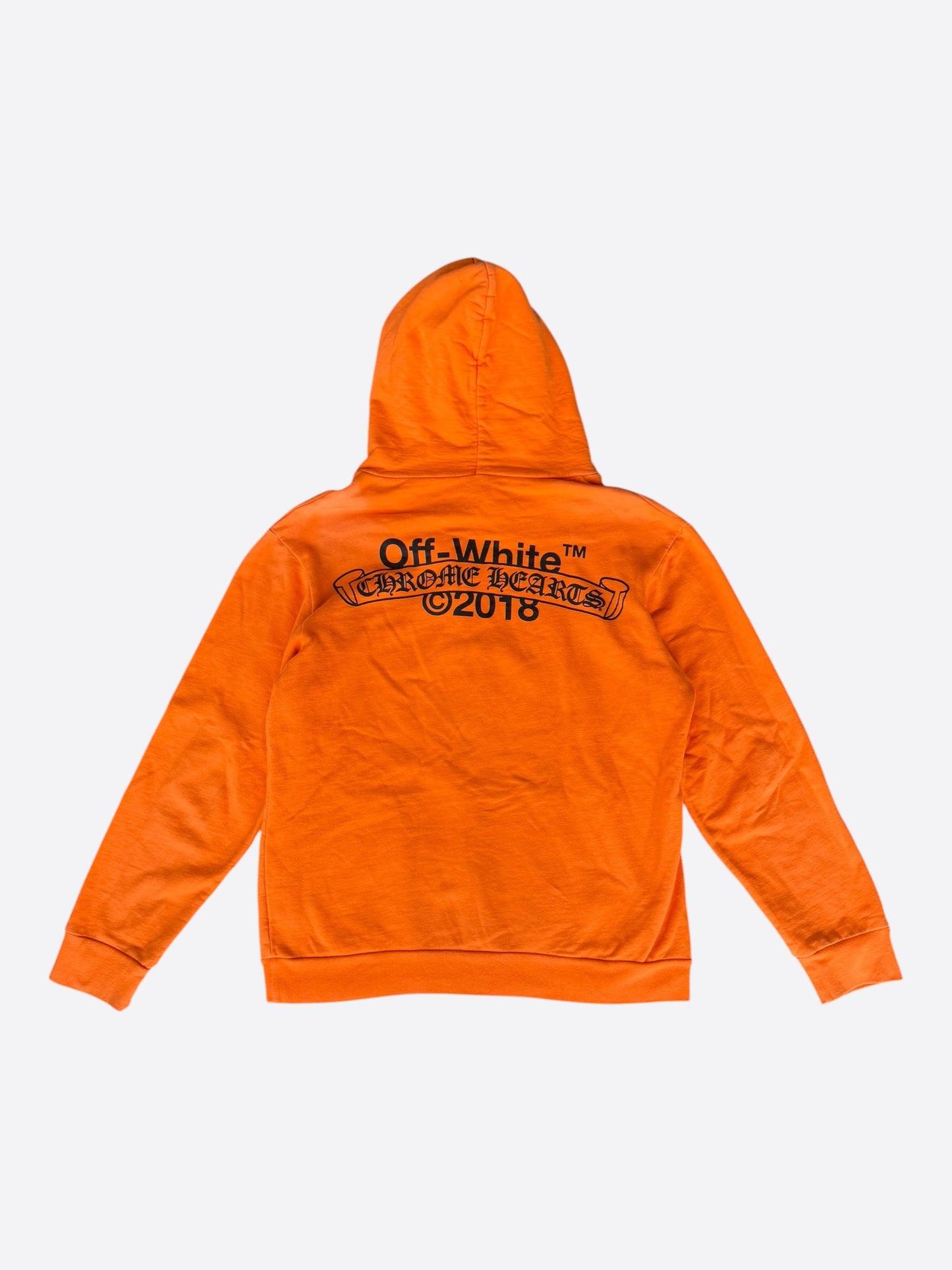 Chrome Hearts Off-White Orange & Black Hoodie