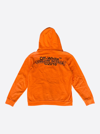 Chrome Hearts Off-White Orange & Black Hoodie