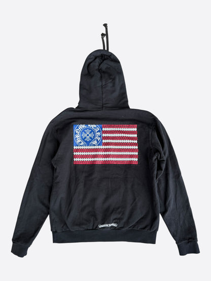 Chrome Hearts Black USA Flag Hoodie