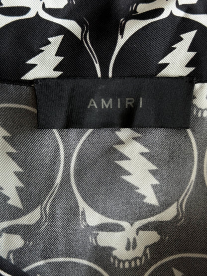 Amiri Black & White Grateful Dead Graphic Button Up Shirt