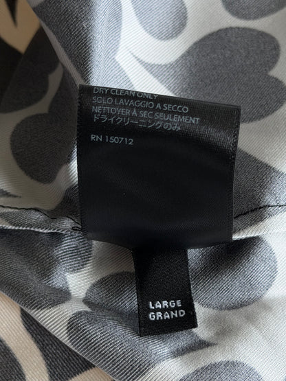 Amiri White & Black Heart Button Up Shirt