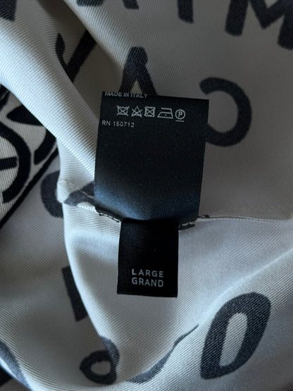 Amiri White & Black Ouija Graphic Silk Button Up Shirt