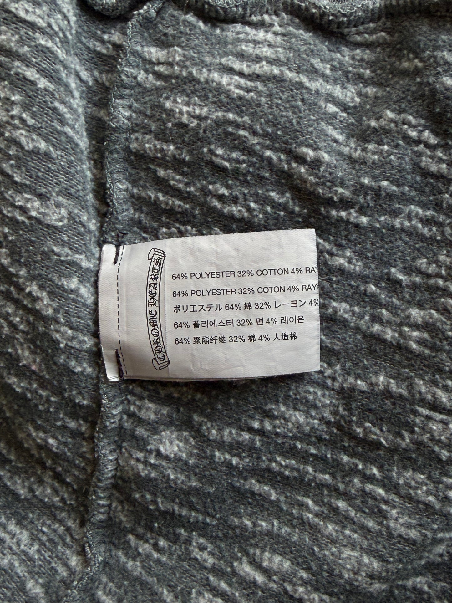 Chrome Hearts Matty Boy Grey Vogue Women's Zip Up Hoodie