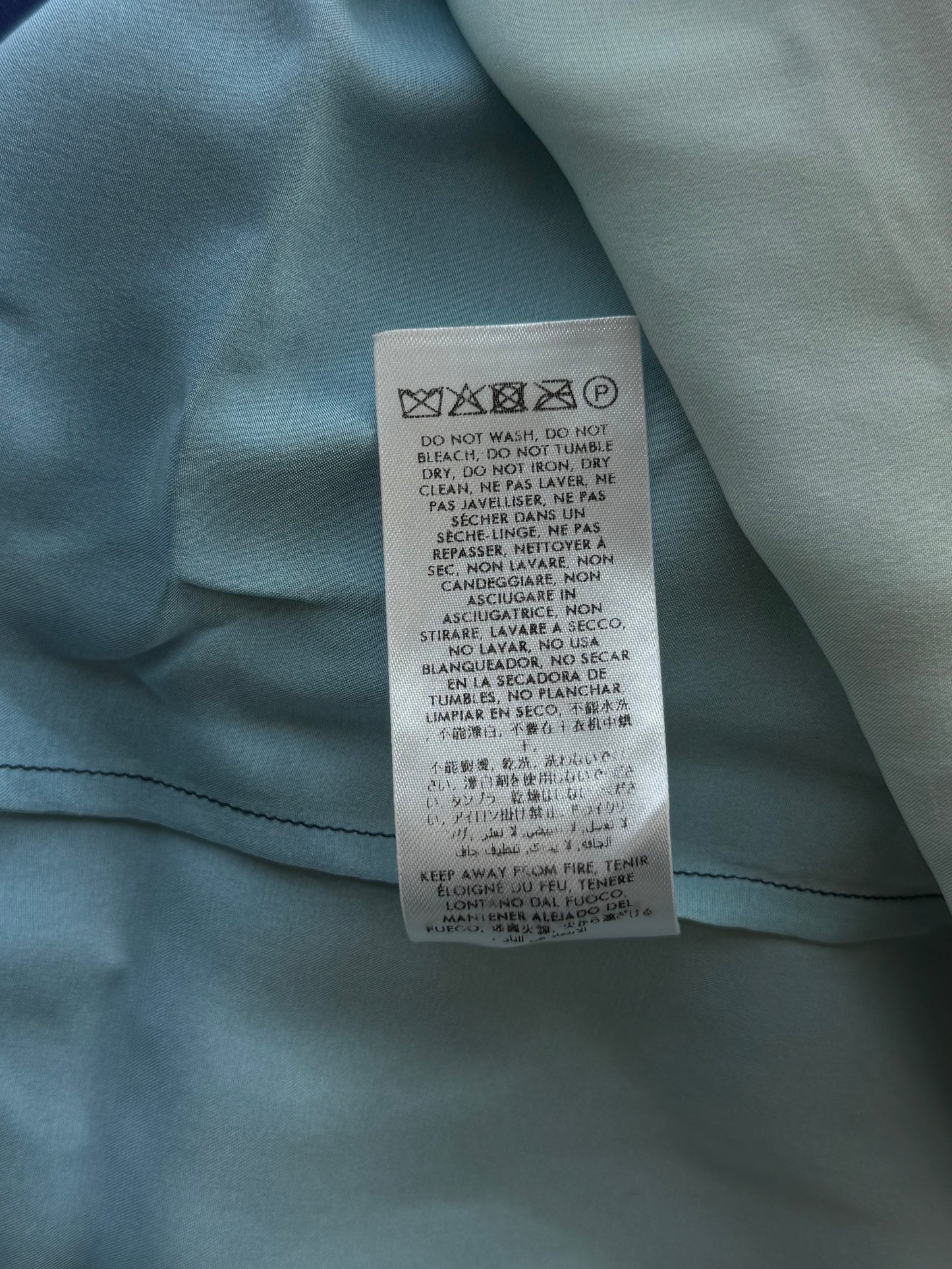 Casablance Blue Archway Place Vendome Graphic Button Up Shirt