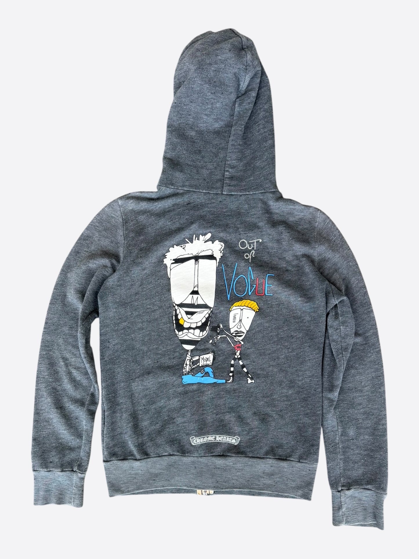 Chrome Hearts Matty Boy Grey Vogue Women's Zip Up Hoodie