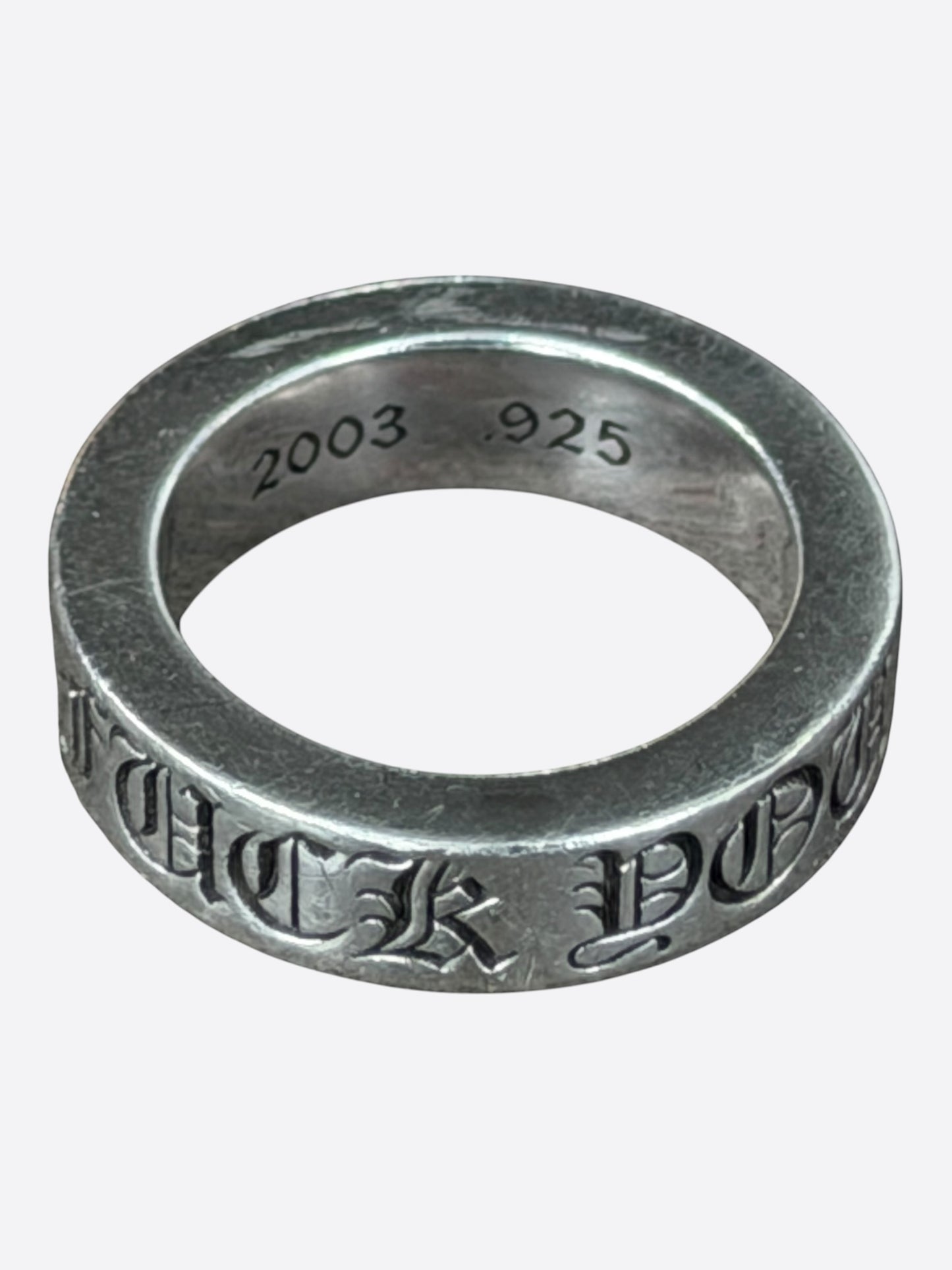 Chrome Hearts Silver F*** You Ring