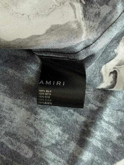 Amiri Black Skulls Silk Button Up Shirt