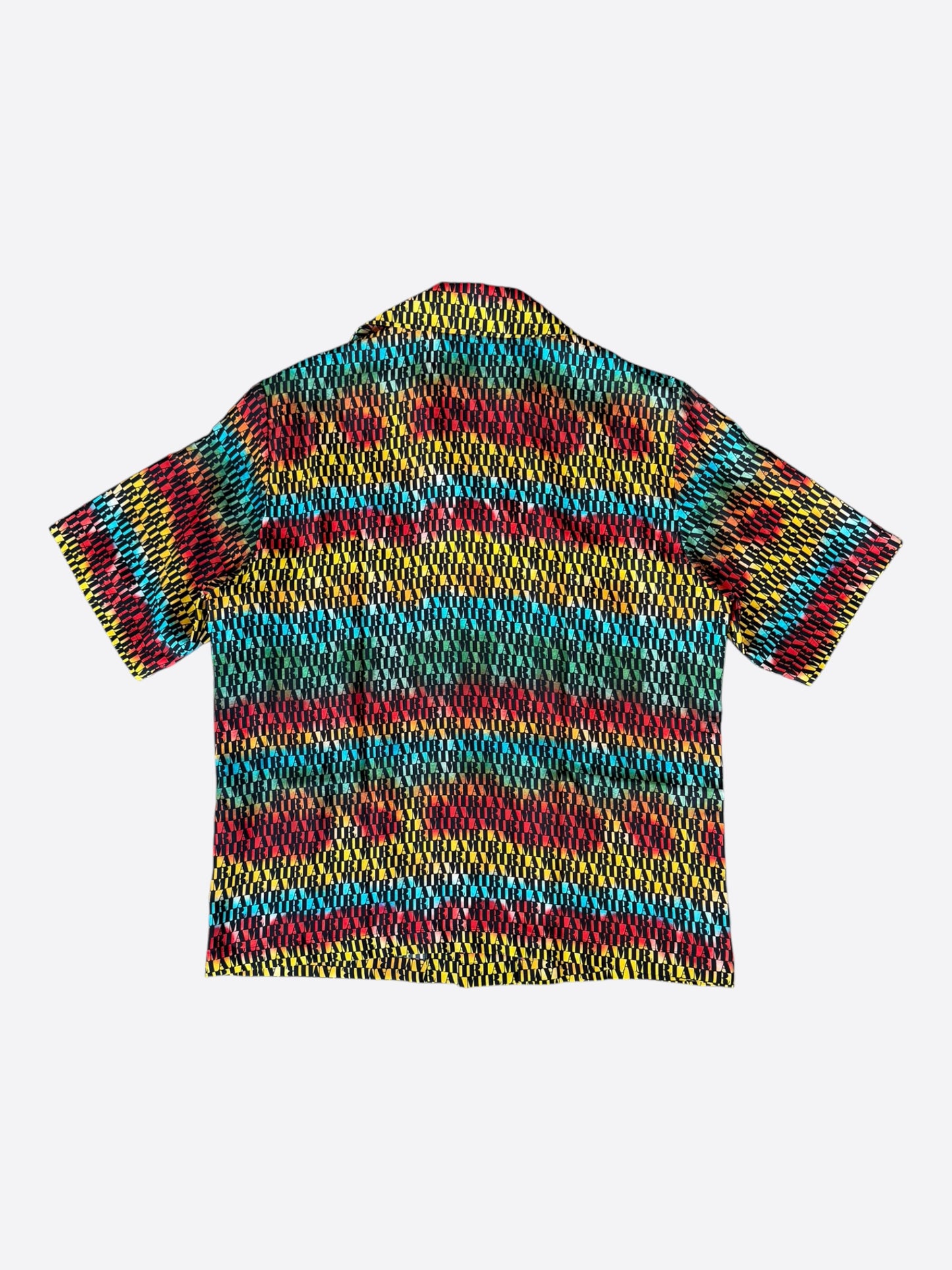 Amiri Multicolor Logo Silk Button Up Shirt