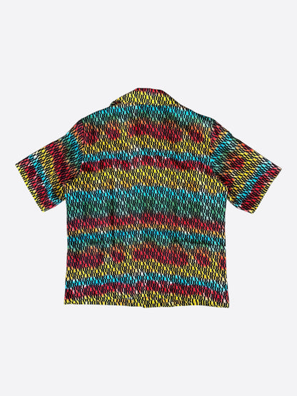 Amiri Multicolor Logo Silk Button Up Shirt