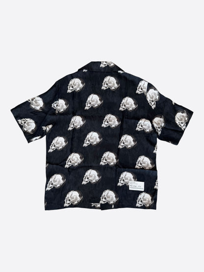 Amiri Black Skulls Silk Button Up Shirt