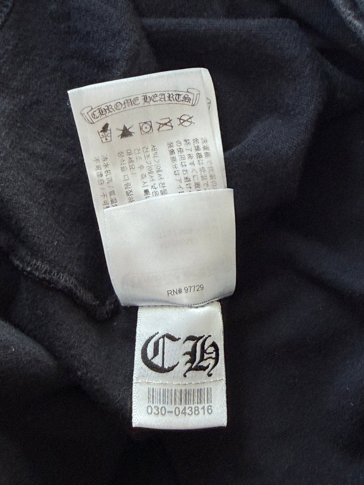 Chrome Hearts Black USA Flag Longsleeve T-Shirt