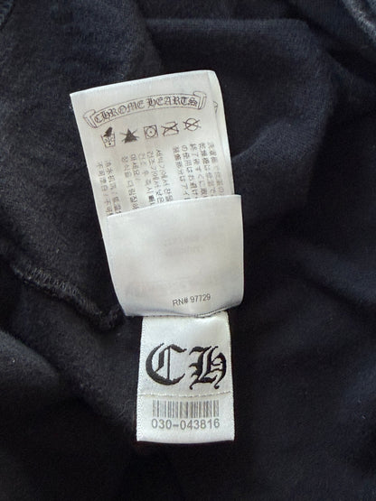 Chrome Hearts Black USA Flag Longsleeve T-Shirt
