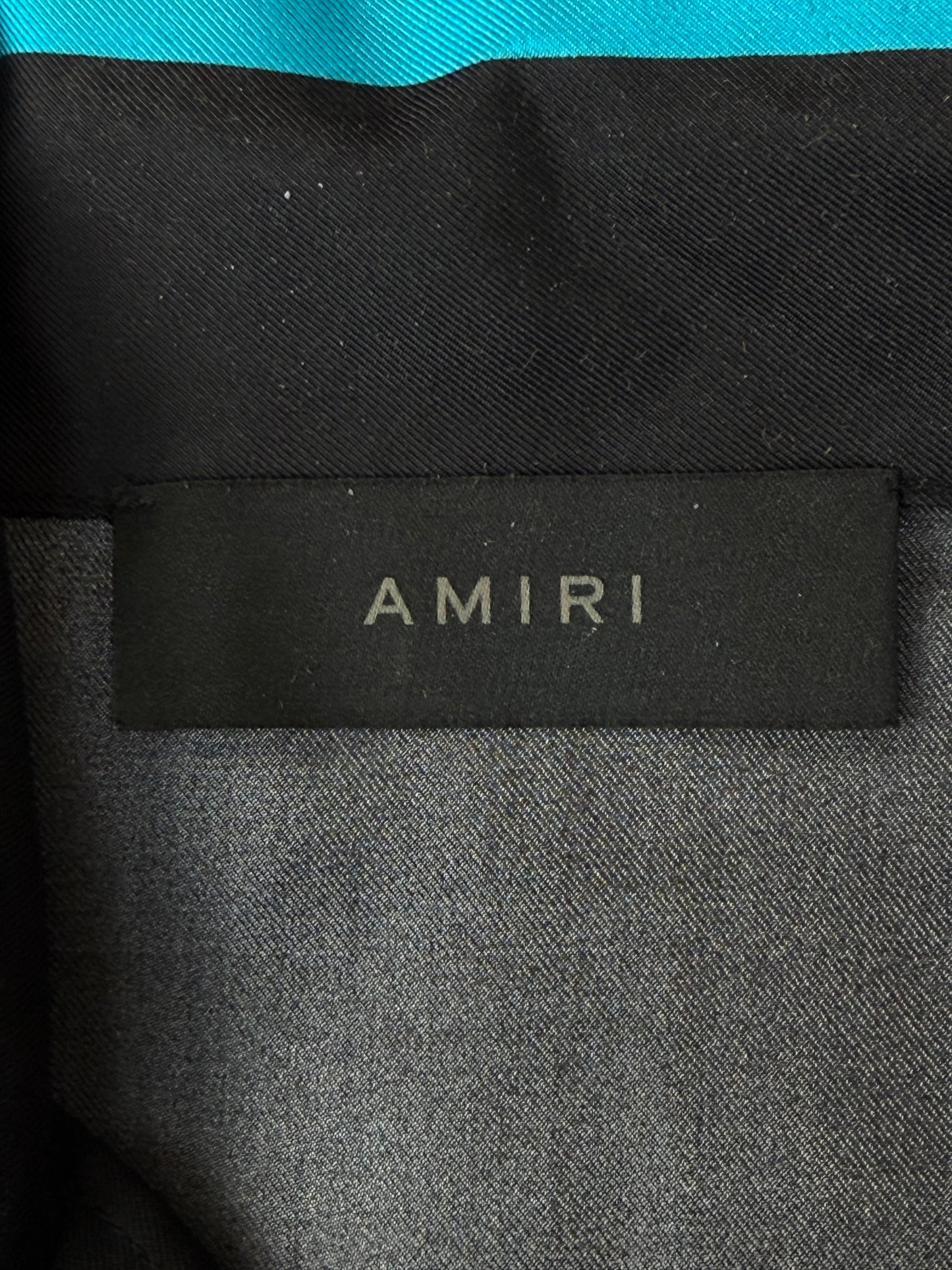 Amiri Black & Multicolor Fortune Logo Silk Button up Shirt