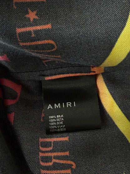 Amiri Black & Multicolor Fortune Logo Silk Button up Shirt