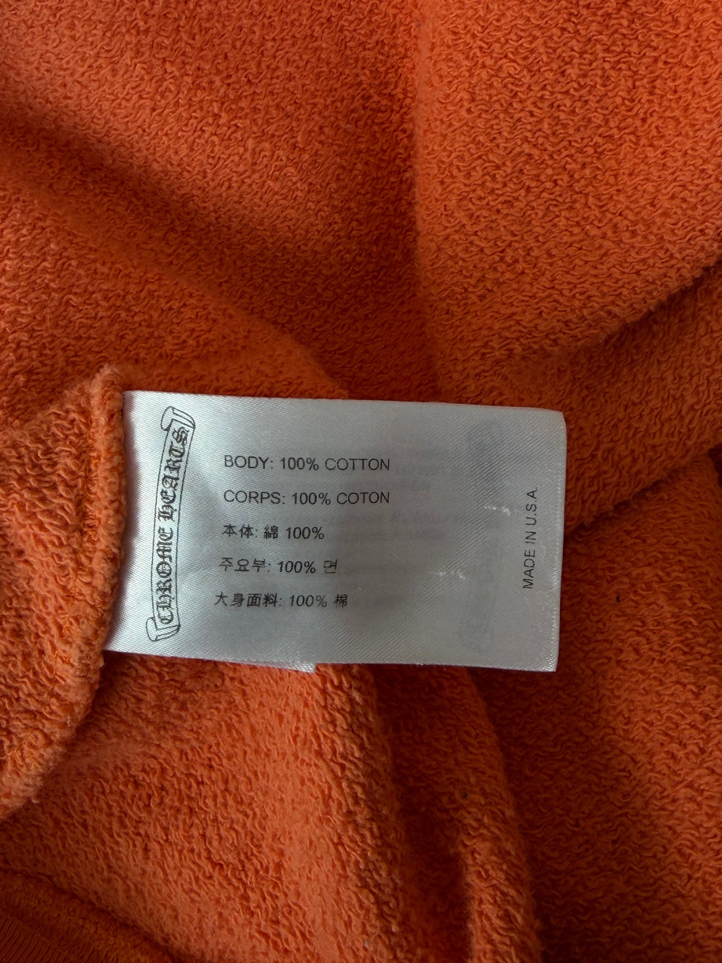 Chrome Hearts Matty Boy Orange Link Hoodie