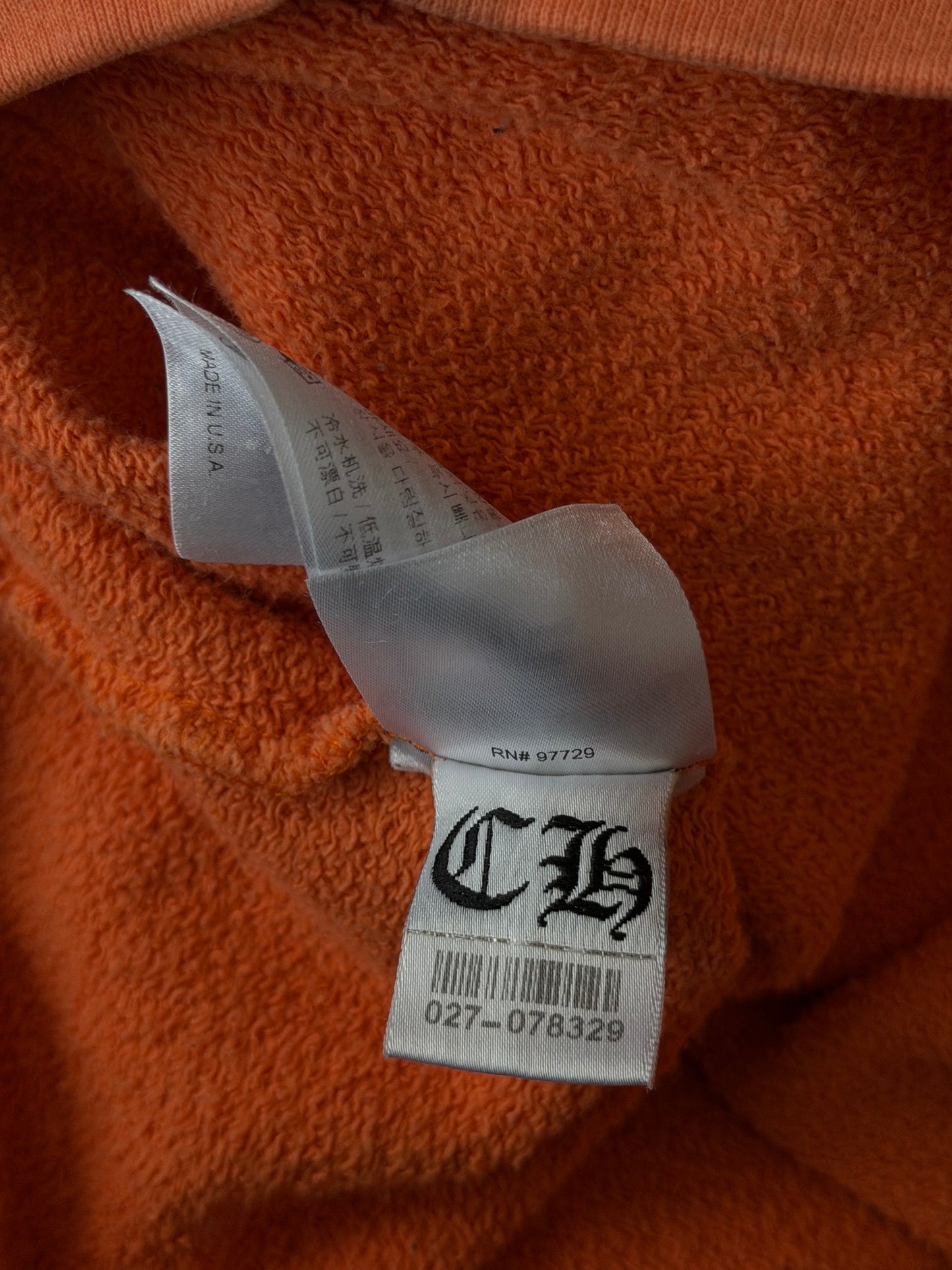 Chrome Hearts Matty Boy Orange Link Hoodie