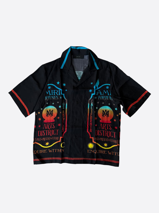 Amiri Black & Multicolor Fortune Logo Silk Button up Shirt