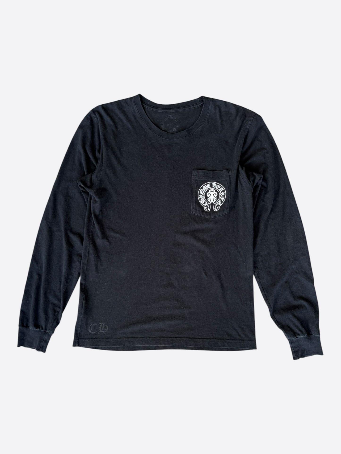 Chrome Hearts Black USA Flag Longsleeve T-Shirt