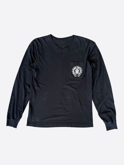 Chrome Hearts Black USA Flag Longsleeve T-Shirt